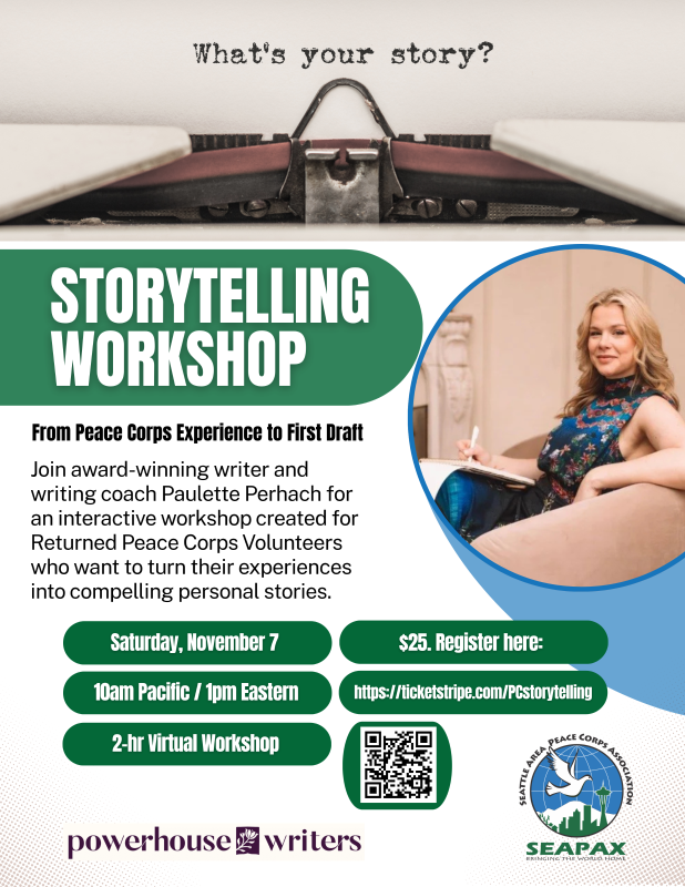 Storytelling Workshop 11.07.26 Flyer